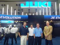 Pictured from left to right: David Lane, OnCore Manufacturing’s CTO, Steve Nadeau, JAS Inc.’s National Sales Manager, Scott Fillebrown, ACD’s CEO, and Dee Claybrook, SW System’s President